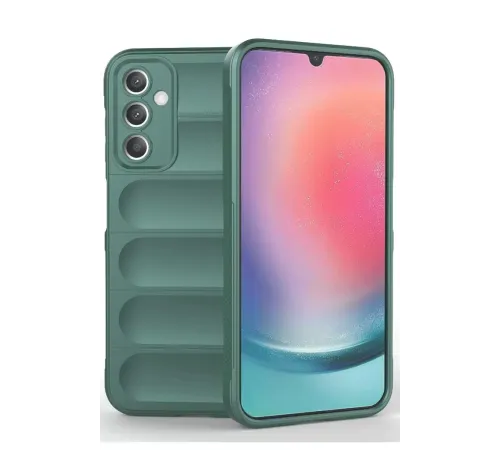 Samsung A36 Kılıf Optimum Silikon - Koyu Yeşil