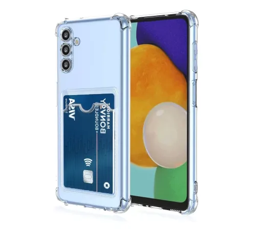 Samsung Galaxy A26 Kılıf Kart Şeffaf Silikon - Şeffaf