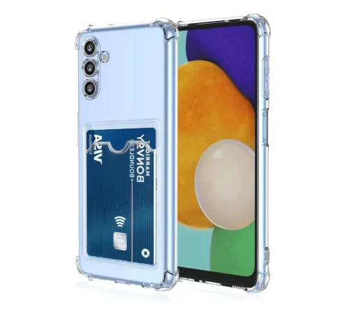 Samsung Galaxy A26 Kılıf Kart Şeffaf Silikon - Şeffaf