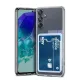 Samsung Galaxy A36 Kılıf Kart Şeffaf Silikon - Şeffaf