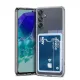 Samsung Galaxy A56 Kılıf Kart Şeffaf Silikon - Şeffaf