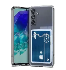 Samsung Galaxy A56 Kılıf Kart Şeffaf Silikon - Şeffaf