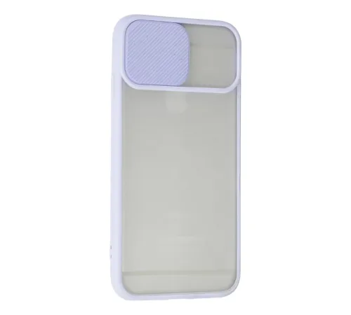 Apple iPhone 6 Kılıf Palm Buzlu Kamera Sürgülü Silikon - Lila