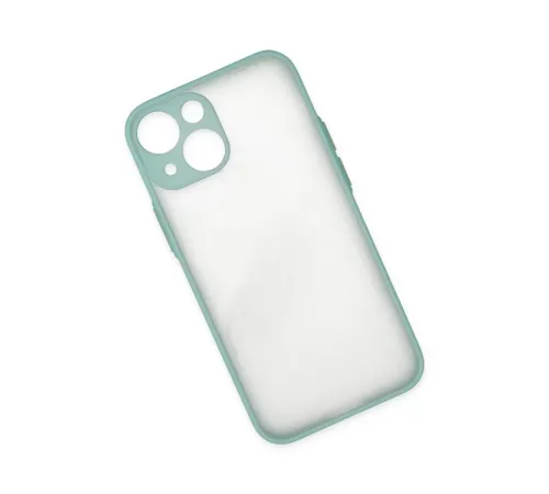 Apple iPhone 15 Plus Kılıf Montreal Silikon Kapak - Açık Yeşil