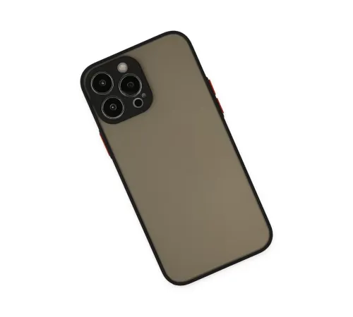 Apple iPhone 15 Pro Kılıf Montreal Silikon Kapak - Siyah