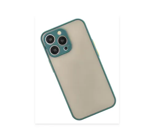 Apple iPhone 15 Pro Kılıf Montreal Silikon Kapak - Yeşil