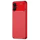 Samsung Galaxy A06 Kılıf Auto Focus Karbon Kapak - Kırmızı