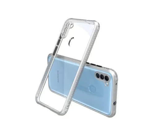 Samsung Galaxy A11 Kılıf Miami Şeffaf Silikon - Şeffaf