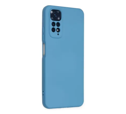 Xiaomi Redmi Note 11 Kılıf Nano içi Kadife Silikon - Mavi