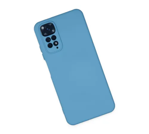 Xiaomi Redmi Note 11 Kılıf Nano içi Kadife Silikon - Mavi