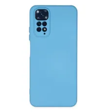 Xiaomi Redmi Note 11 Kılıf Nano içi Kadife Silikon - Mavi