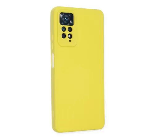 Xiaomi Redmi Note 11 Pro Kılıf Nano içi Kadife Silikon - Sarı