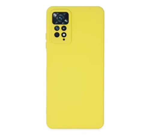 Xiaomi Redmi Note 11 Pro Kılıf Nano içi Kadife Silikon - Sarı