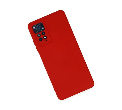 Xiaomi Redmi Note 11 Pro Kılıf Nano içi Kadife Silikon - Kırmızı