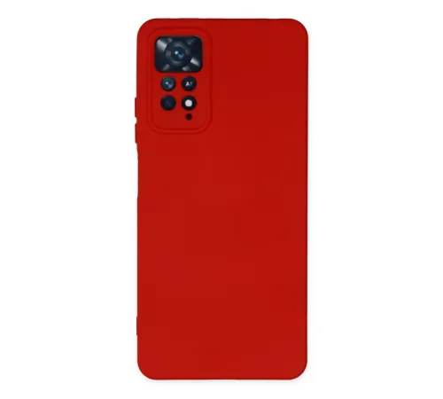 Xiaomi Redmi Note 11 Pro Kılıf Nano içi Kadife Silikon - Kırmızı