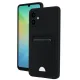 Samsung Galaxy A06 Kılıf Kelvin Kartvizitli Silikon - Siyah