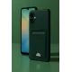 Samsung Galaxy A06 Kılıf Kelvin Kartvizitli Silikon - Koyu Yeşil