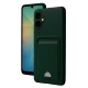 Samsung Galaxy A06 Kılıf Kelvin Kartvizitli Silikon - Koyu Yeşil