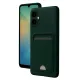 Samsung Galaxy A06 Kılıf Kelvin Kartvizitli Silikon - Koyu Yeşil