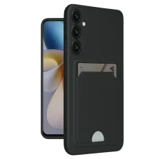 Samsung Galaxy A16 5G Kılıf Kelvin Kartvizitli Silikon - Siyah