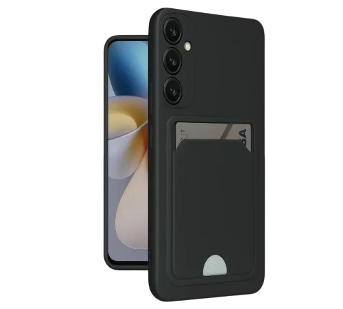 Samsung Galaxy A16 5G Kılıf Kelvin Kartvizitli Silikon - Siyah