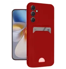 Samsung Galaxy A16 5G Kılıf Kelvin Kartvizitli Silikon - Kırmızı