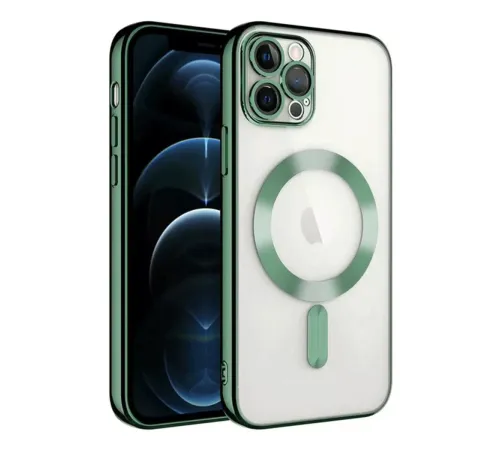 Apple iPhone 14 Pro Max Kılıf Kross Magneticsafe Kapak - Koyu Yeşil