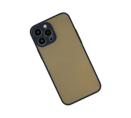 Apple iPhone 15 Pro Kılıf Montreal Silikon Kapak - Lacivert