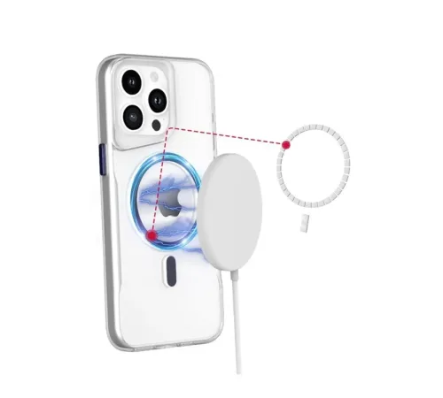 Apple iPhone 16 Plus Kılıf PC Poso Magsafe Kapak - Şeffaf