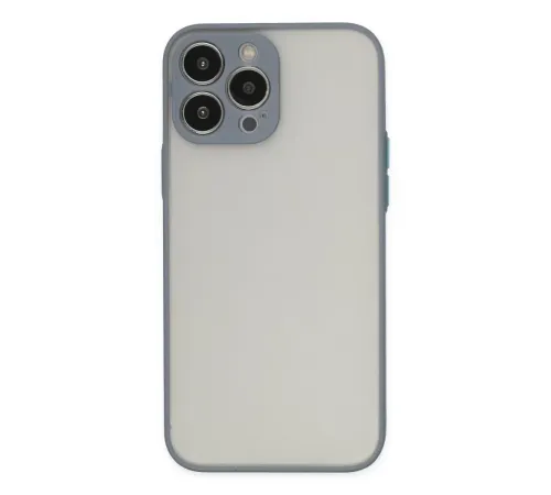 Apple iPhone 15 Pro Kılıf Montreal Silikon Kapak - Gri