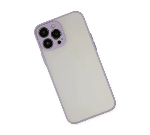 Apple iPhone 15 Pro Kılıf Montreal Silikon Kapak - Mor