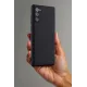 Samsung Galaxy Note 20 Kılıf First Silikon - Mürdüm