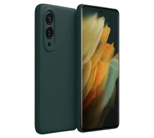 Samsung Galaxy S25 Edge First Silikon - Koyu Yeşil