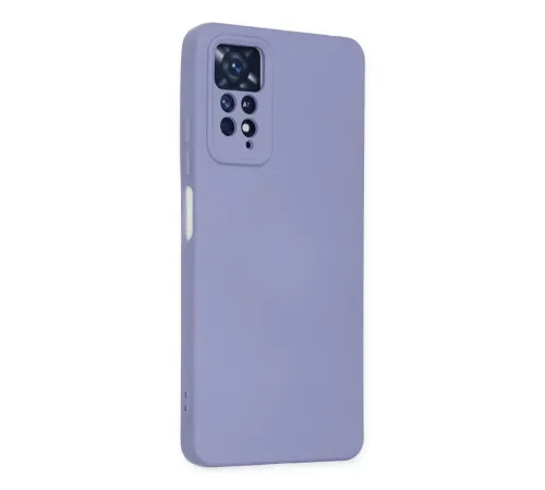 Xiaomi Redmi Note 11 Pro Kılıf Nano içi Kadife Silikon - Lila