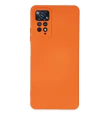 Xiaomi Redmi Note 11 Pro Kılıf Nano içi Kadife Silikon - Turuncu