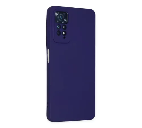 Xiaomi Redmi Note 11 Pro Kılıf Nano içi Kadife Silikon - Mor