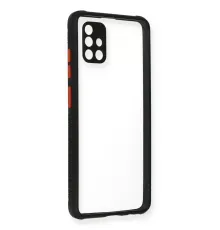 Samsung Galaxy A71 Kılıf Miami Şeffaf Silikon - Siyah