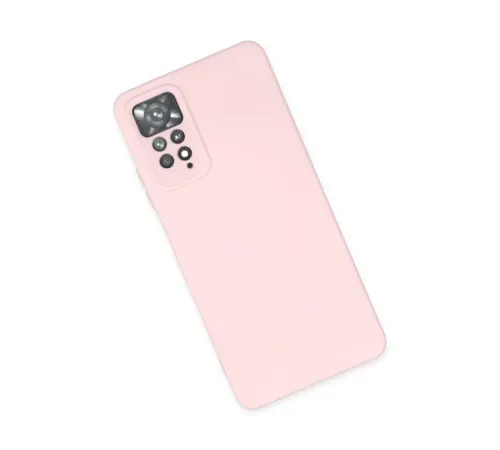 Xiaomi Redmi Note 11 Pro Kılıf Nano içi Kadife Silikon - Pudra