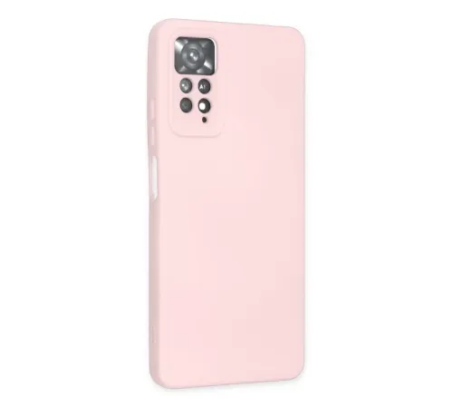 Xiaomi Redmi Note 11 Pro Kılıf Nano içi Kadife Silikon - Pudra
