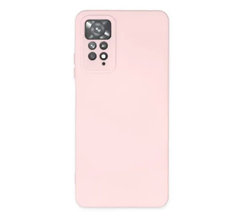 Xiaomi Redmi Note 11 Pro Kılıf Nano içi Kadife Silikon - Pudra