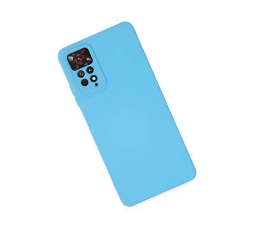 Xiaomi Redmi Note 11 Pro Kılıf Nano içi Kadife Silikon - Mavi