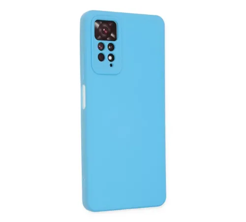 Xiaomi Redmi Note 11 Pro Kılıf Nano içi Kadife Silikon - Mavi