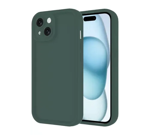Apple iPhone 14 Kılıf Viera Silikon - Koyu Yeşil