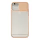 Apple iPhone 6 Plus Kılıf Palm Buzlu Kamera Sürgülü Silikon - Pembe