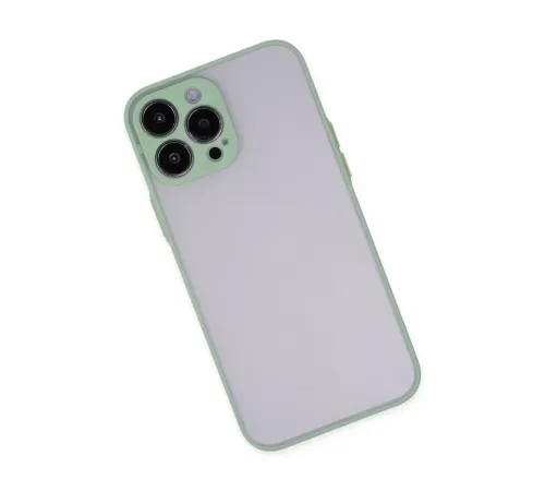 Apple iPhone 15 Pro Kılıf Montreal Silikon Kapak - Açık Yeşil