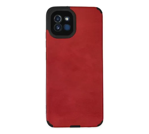 Samsung Galaxy A03 Kılıf Loop Deri Silikon - Kırmızı