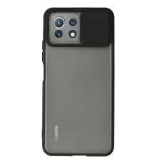 Xiaomi Mİ 11 Lite Kılıf Palm Buzlu Kamera Sürgülü Silikon - Siyah