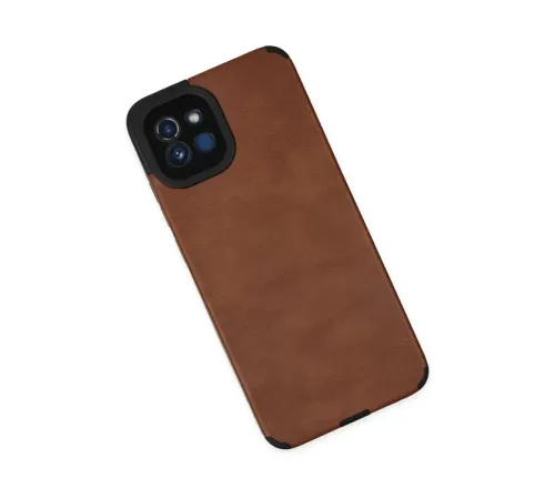 Samsung Galaxy A03 Kılıf Loop Deri Silikon - Kahverengi