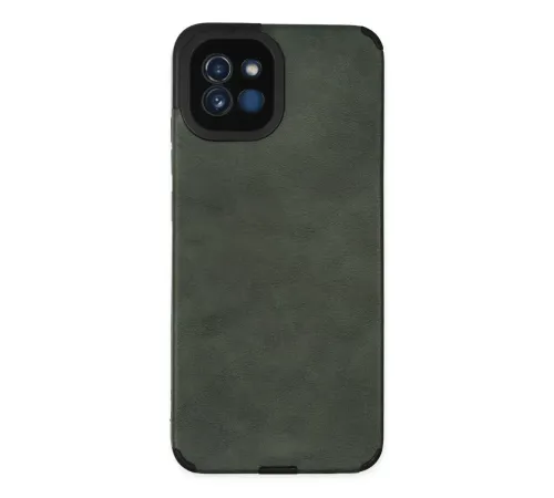 Samsung Galaxy A03 Kılıf Loop Deri Silikon - Yeşil