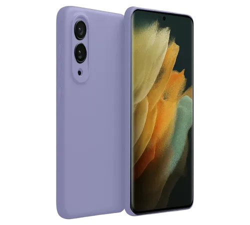 Samsung Galaxy S25 Edge First Silikon - Lila